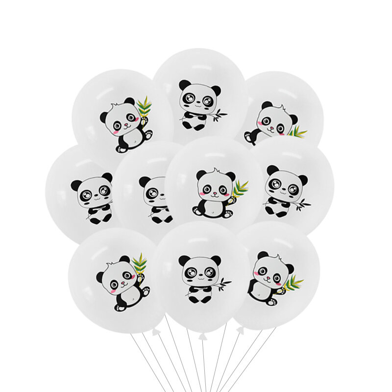 10/15 sztuk śliczne zwierząt Panda balon 12 cal lateksowy balon na Baby Shower 1st dla dzieci dekoracja urodzinowa ich strona dekoracji