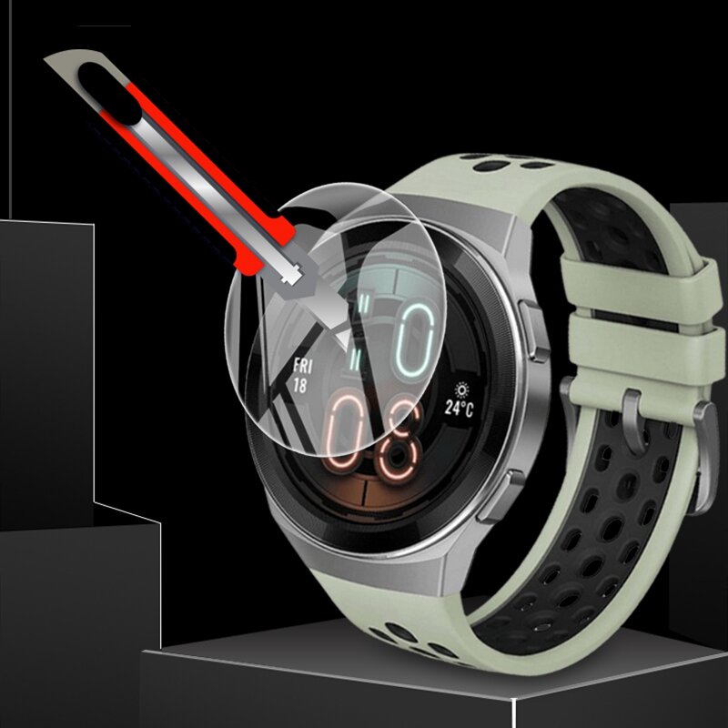 Do zegarka Huawei GT2e 2.5D GT3 szkło hartowane 9H Premium folia ochronna do zegarka Huawei GT3 Pro folia ochronna