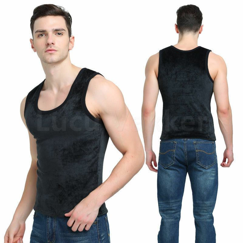 Camiseta térmica masculina, colete de roupa íntima de veludo reforçado com caimento quente, plus size 3xl com pescoço em o, tank tops todas ku
