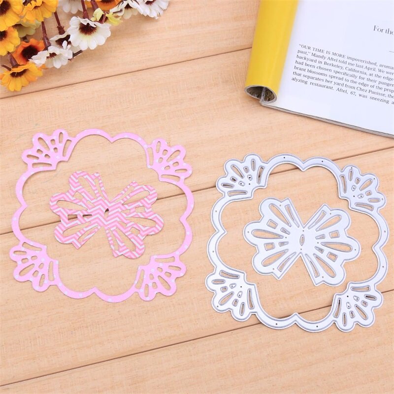 Unique Hollowed Lace Frame Die Cuts For Card Making Hollowed Frame dies scrapbooking metal cutting dies new 2019