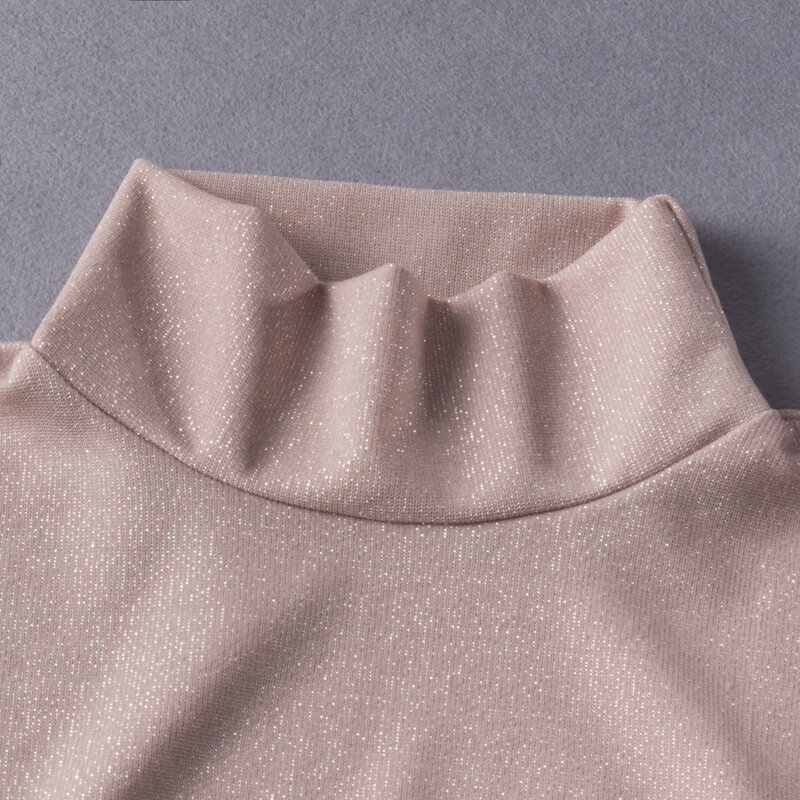 Estilo coreano-Encuentro de Cuello medio alto cuello falso de camisa dentro de las mujeres suéter Collar ornamental Jersey Collar falso