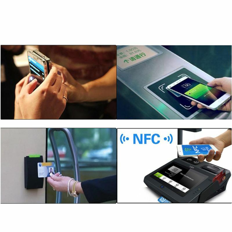 Etiquetas adhesivas Ntag213, 13,56 MHz, ISO14443A, Ntag 213, todos los teléfonos NFC disponibles, 5/10/50 uds.