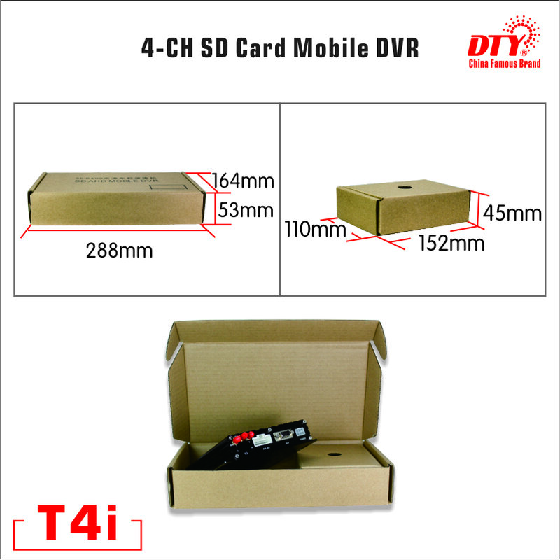 3G GPS MDVR 4CH 720P /960P Full HD MDVR con tarjeta SD