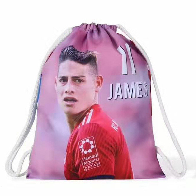 Liverpool Manchester United Chelsea Barcelona Real Madrid Football Club Fans Drawstring Bags Printing Messi Ronaldo Soccer Bags