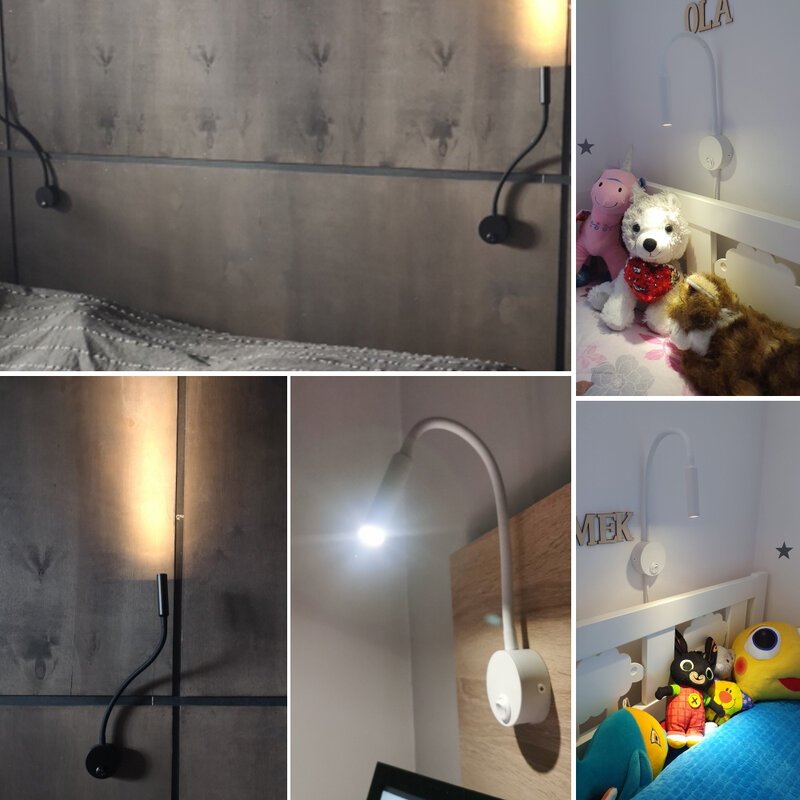 2Pcs Slaapkamer Leesvoer Wandlamp 3W 220V Interieur Verlichting Voor Home Decor Spiegel Sofa Werktafel licht Hoge Kwaliteit