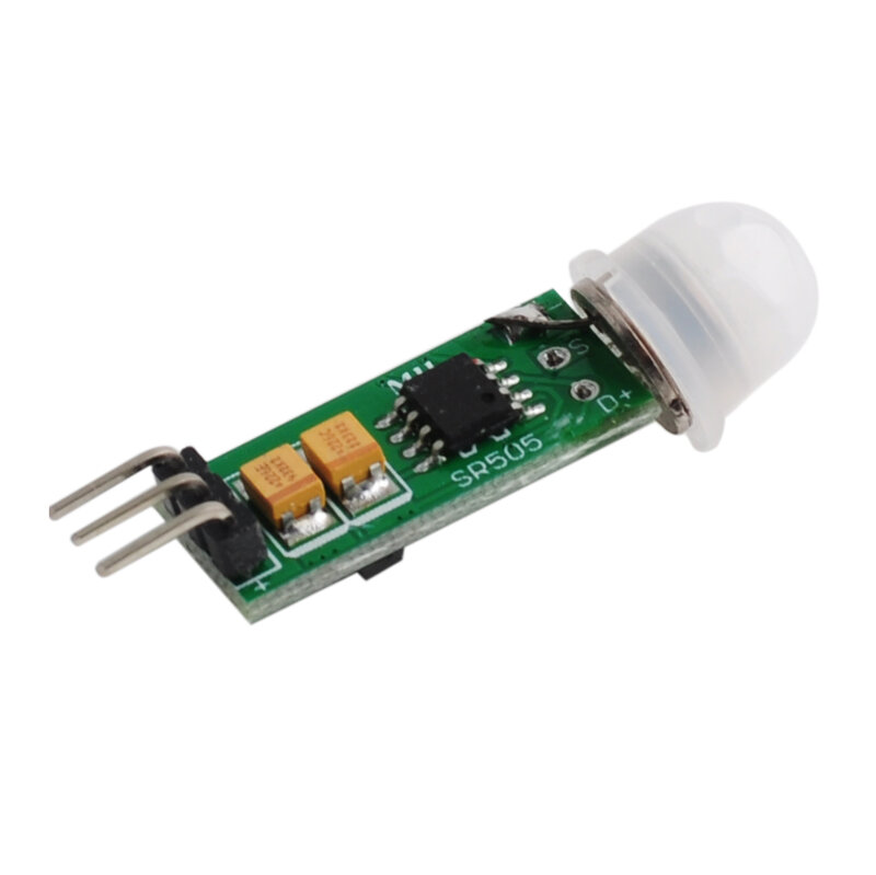 RCmall 10 sztuk HC-SR505 Mini IR czujnik ruchu moduł detektora IR piroelektryczny podczerwieni PIR ruchu dla Arduino