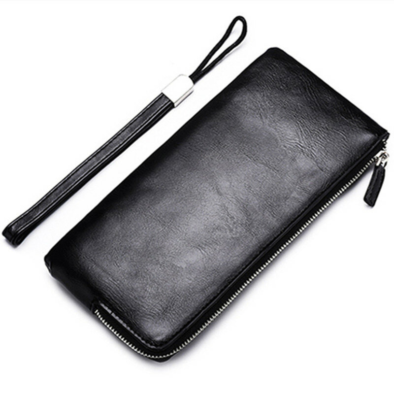 2023 New Fashion Long Wallet Youth Zipper Mobile Phone Bag Slim Wallet Multifunctional Waterproof Anti-theft Business Wallet