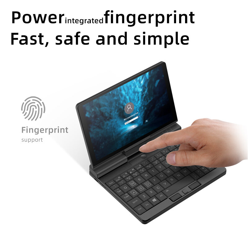 Một Netbook A1 Pro Kỹ Sư Máy Tính Laptop Mini 7 Inch IPS Intel Core I5-1130G7 I7-1160G7 Bỏ Túi Máy Tính Windows 11 16G 512GB 0.55KG