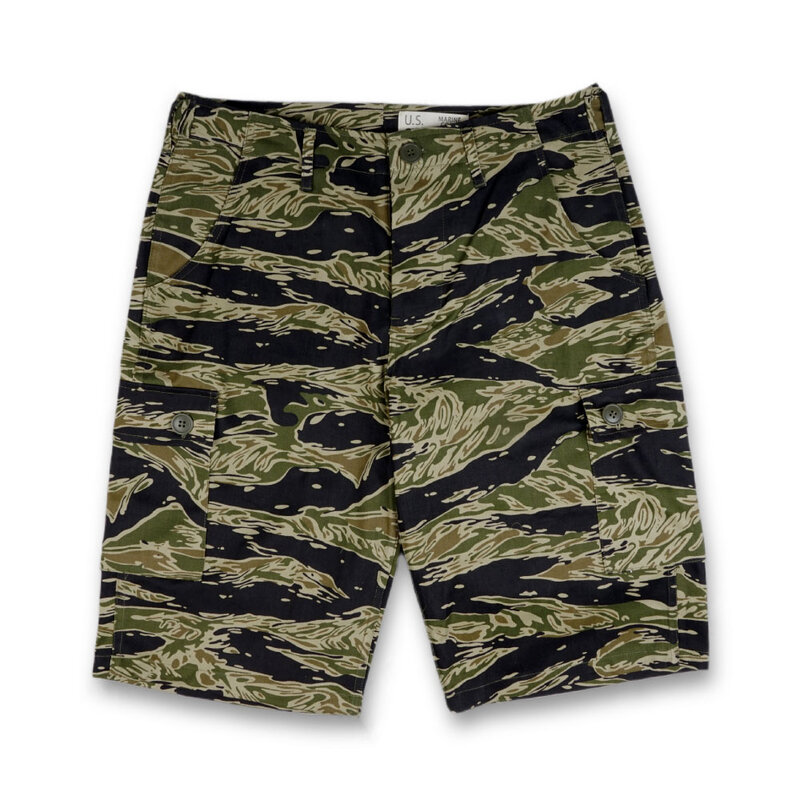 WWII WW2 Vietnam war US Army tiger muster tiger spot camouflage TCU Sport Shorts