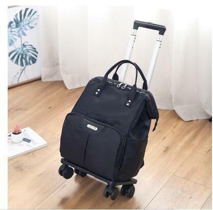 Torba na kółkach na wózek podróżny torby damskie plecak podróżny z kółkami Oxford torba podróżna o dużej pojemności walizka podróżna na kółkach
