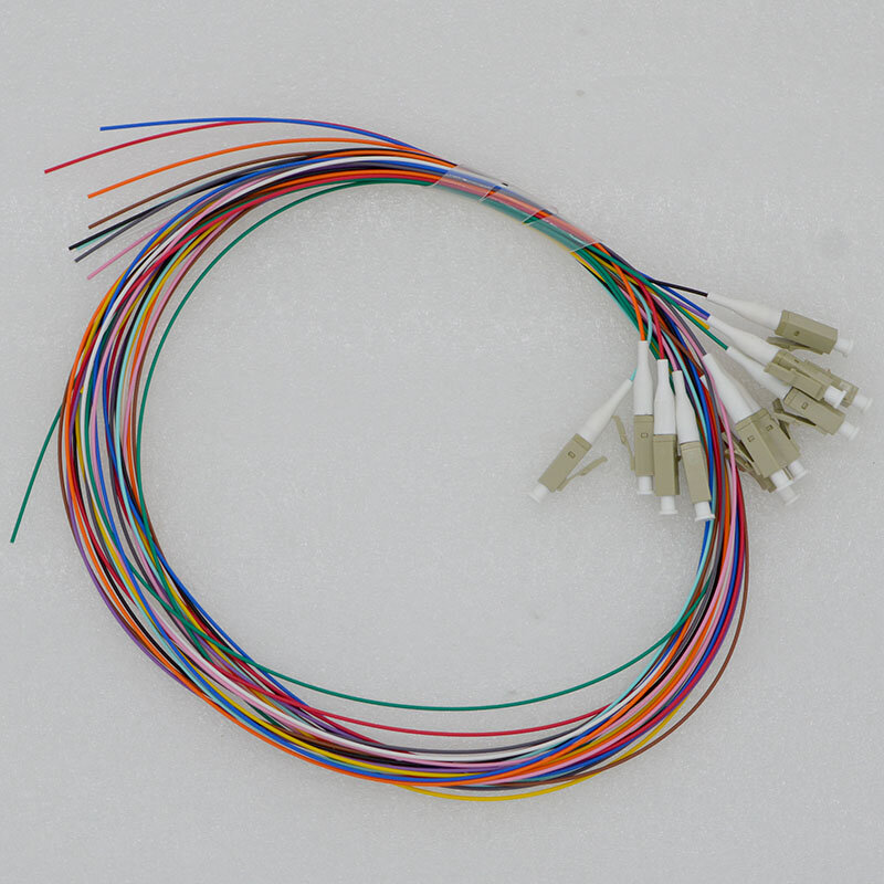 Ligação de fibra trançada monomodal 12 núcleos, pacote om3 odf unidade fusion pigtail venda especial, 1 peça