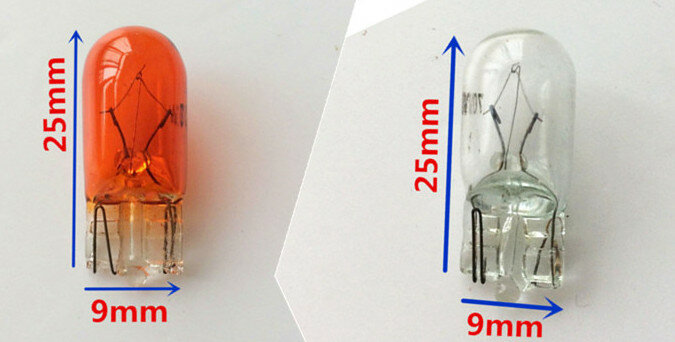 10 шт., светодиодные лампы для указателей поворота, 12 В, 48 В, 56 В, 60 в, 72 В, 3 Вт