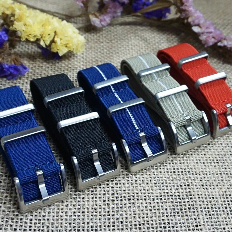 High Quality Nato Zulu Nylon Straps French Troops Parachute Bag  Watchband Belt Replacement Men Women Watch Accessories 20 22mm