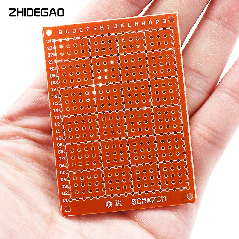 10 قطعة 5x7 5*7 PCB 5 سنتيمتر 7 سنتيمتر DIY بها بنفسك ورقة النموذج PCB العالمي بلاسا أماريلا ZHIDEGAO