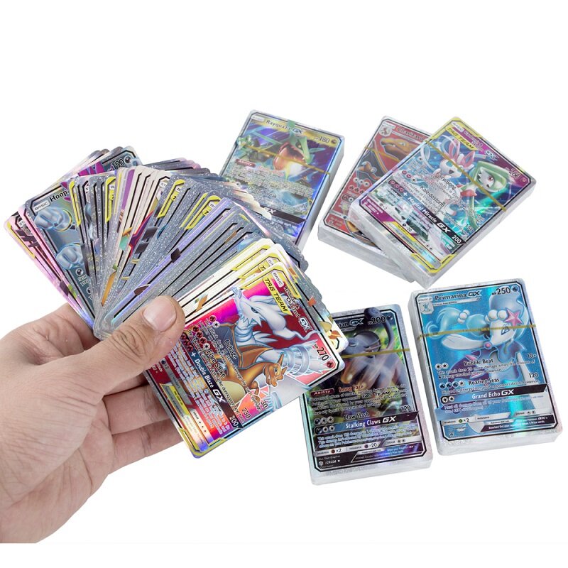 60/100Pcs Englisch Pokemon Karten GX Tag Team Vmax EX Mega Glänzende Spiel Schlacht Carte Trading Sammlung Karten spielzeug Kinder Geschenke
