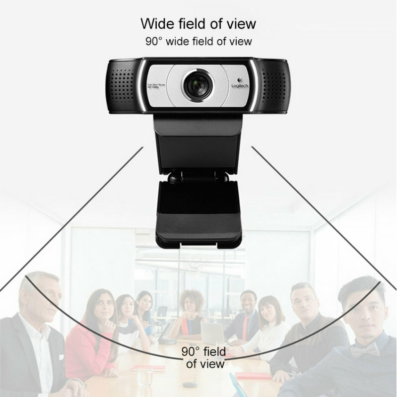 Nowa kamera internetowa C930c C930e HD 1080P do komputera Zeiss obiektyw kamera wideo USB 4-krotny cyfrowy Zoom Upgrade