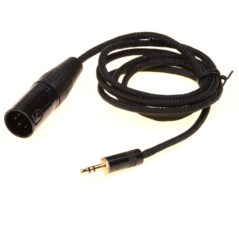 GAGACOCC-Cable de cobre negro 5N OCC, 1/8, 3,5mm, macho a 4 pines XLR macho, 4 pines XLR, adaptador de Audio, Cable de extensión, 1m