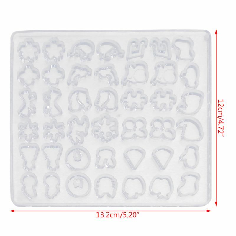 DIY Silicone Ear Stud Earring Mold Jewelry Pendant Epoxy Resin Casting Mould Making Tool Craft Decorative WXTB
