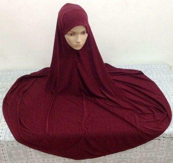 Большой мусульманский головной платок, Женская яркая одежда, длинный шарф, большой хиджаб, закрытый головной платок