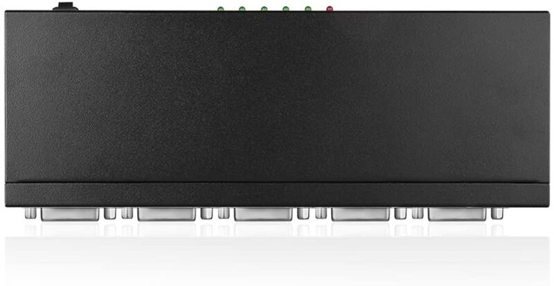 DVI Splitter 1ใน4 Out DVI Dual/Single Linkวิดีโอหญิง1X4 Distribution Amplifierกล่องแยก