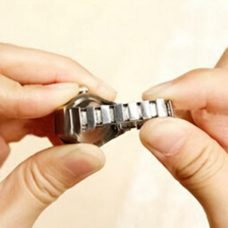 Anel de dedo formato de relógio esticável unissex ponteiro redondo relógio de quartzo anel para festa de coquetel