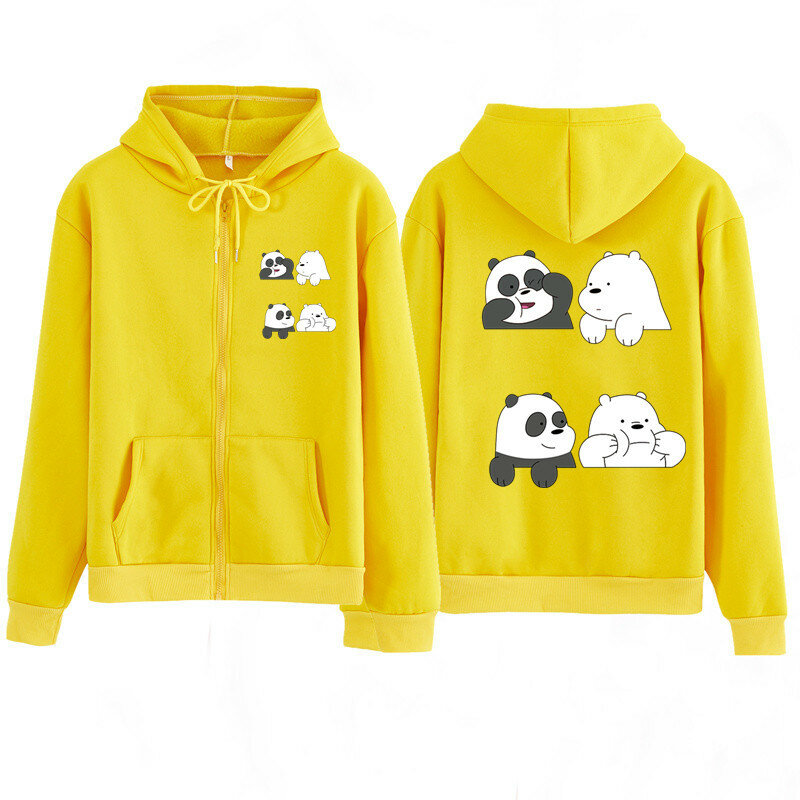 2020 spring jacket animal panda bear sweatshirt women Girl couple hoodies valentine's day gift