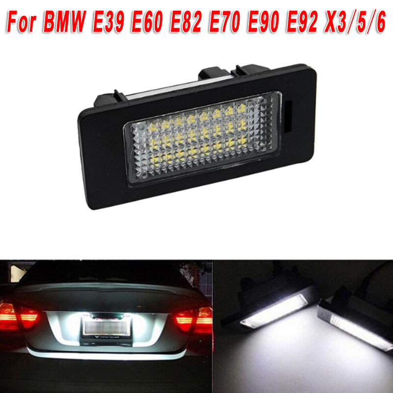 Luz LED para matrícula de coche, accesorio de xenón 6000K para BMW E60, E39, E61, E70, E71, E72, F10, F10N, F18, F32, F33, F36, 12V, 1 unidad