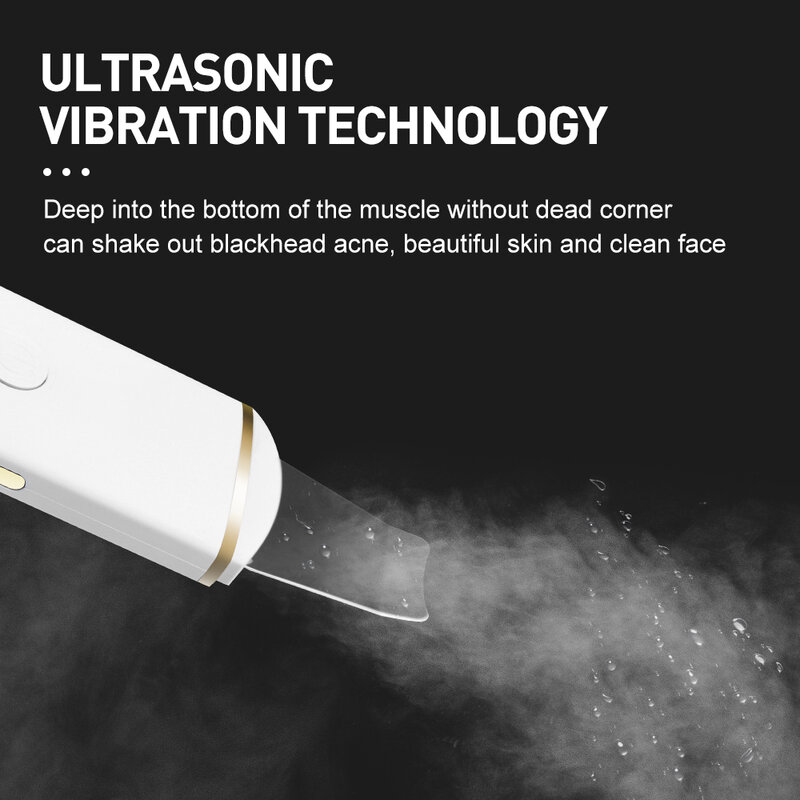 Ultrasonic Skin Scrubber Facial Cleaner Ion Acne Blackhead Remover Peeling Shovel Cleaner Facial Massager Face Lift Machine
