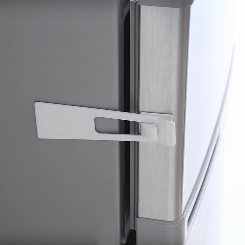 3pcs 아기 어린이 안전 보호 잠금 냉장고 가드 찬장 냉장고 도어 서랍 홈 실내 안전 래치 설치하기 쉬운