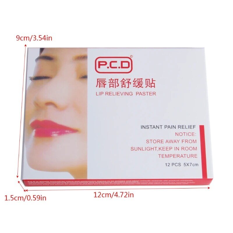 12pcs Lip Relieving Paste Mask For Tattoo Permanent Makeup Accessories