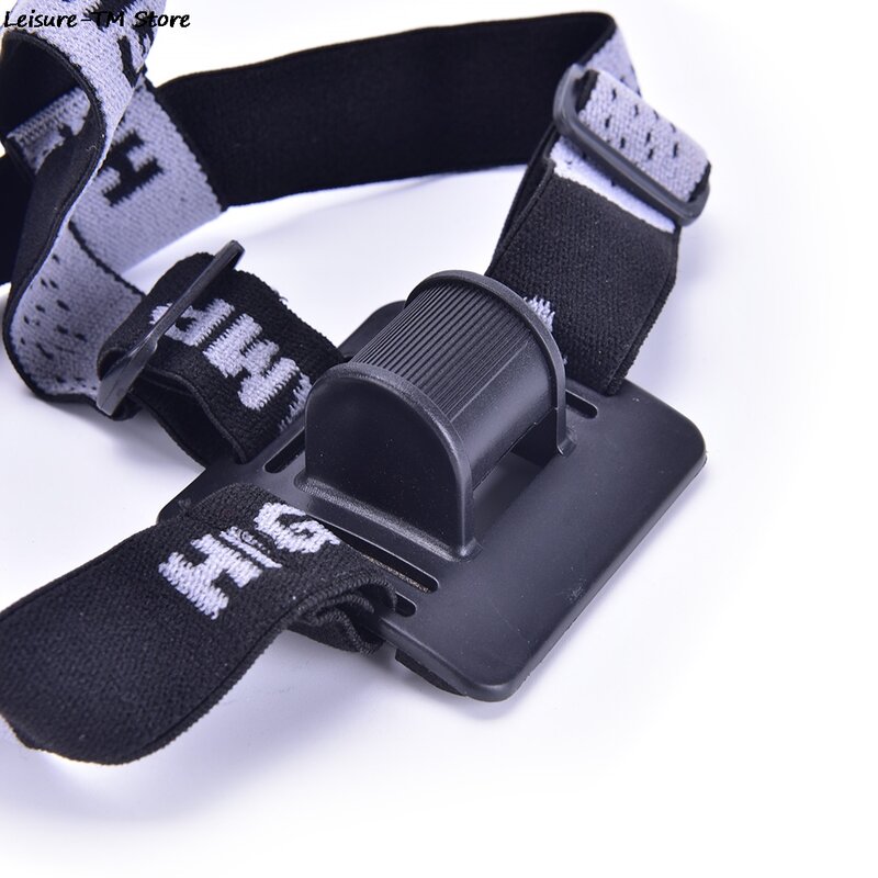 Head Bike Light Ciclismo Ciclismo campeggio fascia regolabile portatile/cinturino per casco supporto per cinturino per faro a LED