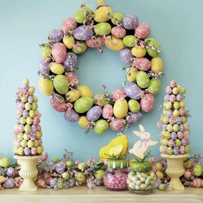 Espuma ovos de Páscoa para decorações de Páscoa, aves e pombos ovos, DIY Craft, Presente Kids, Home Decor, Happy Easter Party, 20 PCs, 50PCs