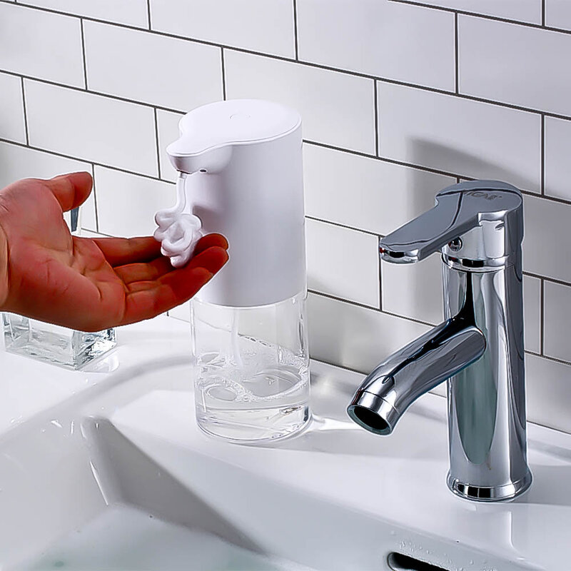 Dispensador de jabón automático sin contacto, máquina de desinfección de espuma, gel líquido, inducción infrarroja, 2023