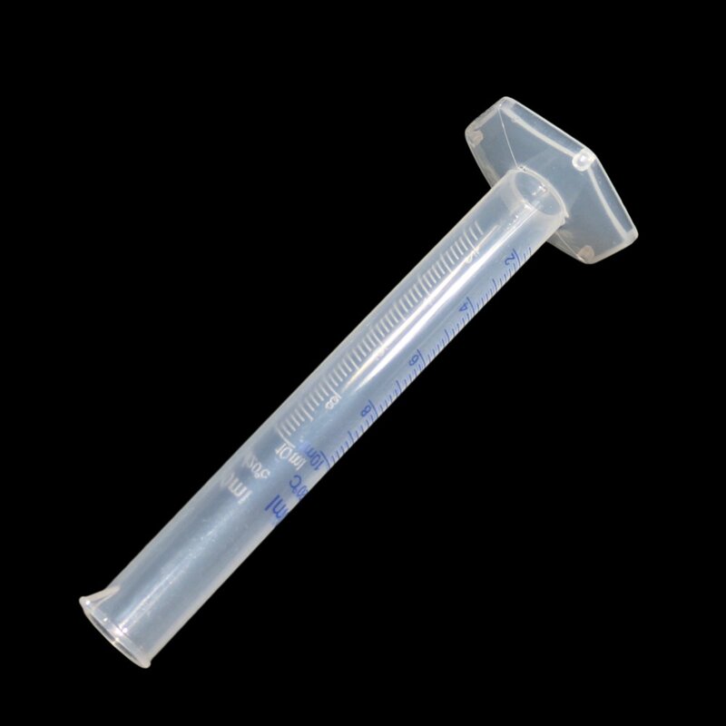 Cilindro graduado de medición de líquido de plástico blanco transparente para suministros de laboratorio, herramientas de laboratorio, 10ml,25ml,50ml,100ml,250ml,500ml