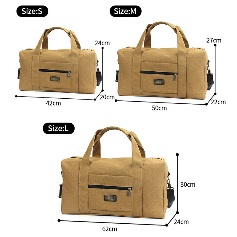 Bolso de mano de lona suave Unisex, bolsa de viaje de gran capacidad, adecuado para caja de carro, almacenamiento, herramienta, bolsa de mano de equipaje XA583F