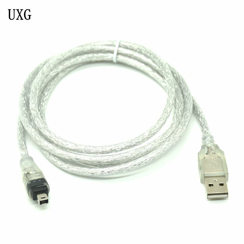 Adaptador USB macho a Firewire IEEE 120, 4 pies, 1394 cm, 4 pines, Cable firewire 1394 para SONY, DCR-TRV75E, DV, cámara