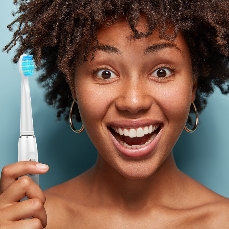 SEAGO-Escova De Dentes Elétrica Recarregável, Escova De Dentes De Viagem Com 3 Cabeças De Escova, Comprar 2 Peças Obter -50%, Escova De Dentes Sônica, Modo 4, Presente