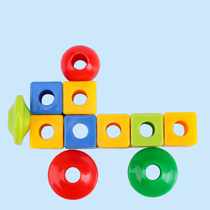 Primäre Schnür perlen pädagogische Montessori Schnur Spielzeug Autismus Spielzeug Kleinkinder Kinder Vorschule Kinder Training Geschenke
