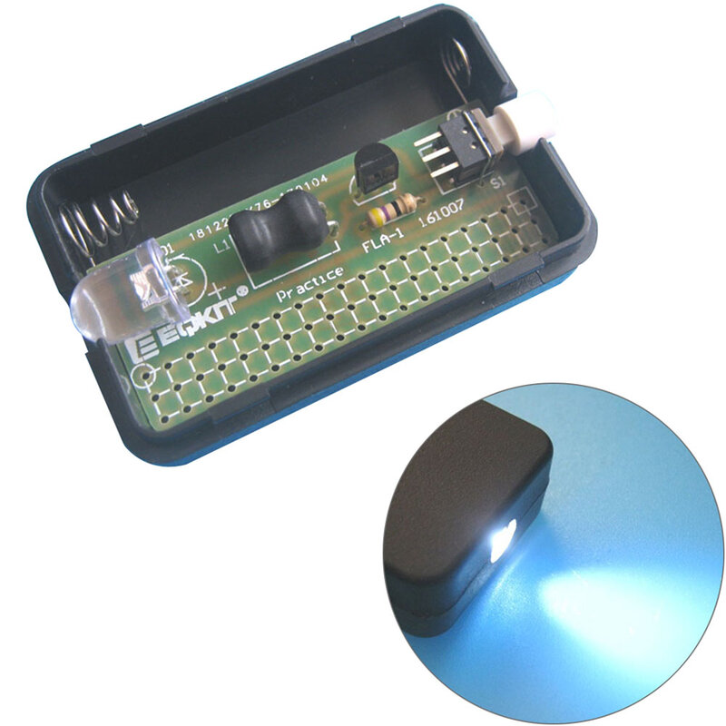 DIY 전자 키트 납땜 프로젝트 연습 FLA-1 1.5V 간단한 손전등 집적 회로 보드 전자 부품 키트
