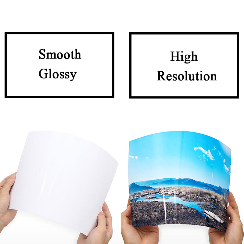 Kualitas Tinggi 200gsm 100 Lembar 4R Mengkilap Kertas Foto Inkjet Pencetakan