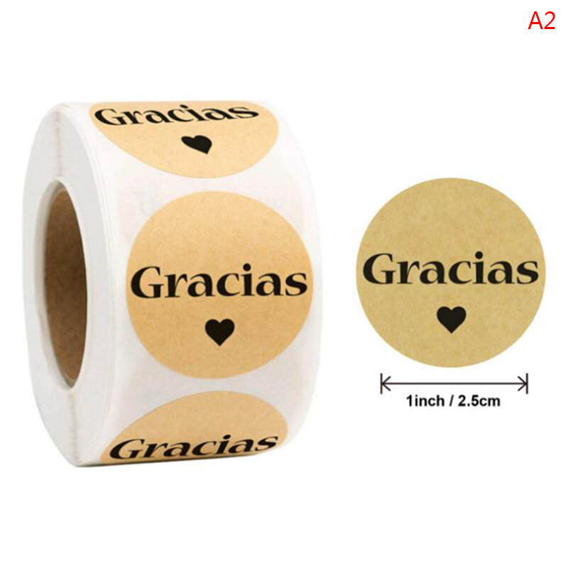 Rolo adesivo de 500 cm feito à mão com etiqueta amor, para casamento, etiquetas redondas adesivas kraft, preço de atacado com 2.5 peças