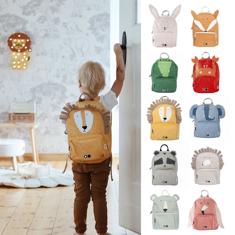 Crianças mochila 2020 nova moda criança animal zoológico saco de escola adorável bonito da criança crianças meninos meninas mochila do bebê todos os acessórios