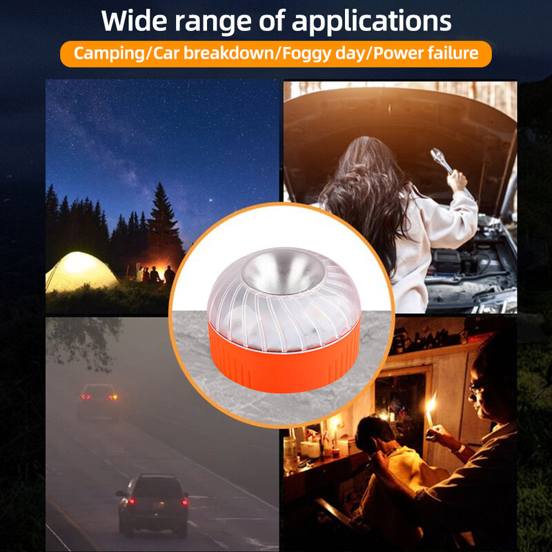 Led Car Emergency Light V16 Homologated Dgt Approved Car Emergency Beacon LightRechargeable Magnetic Induction Strobe Light