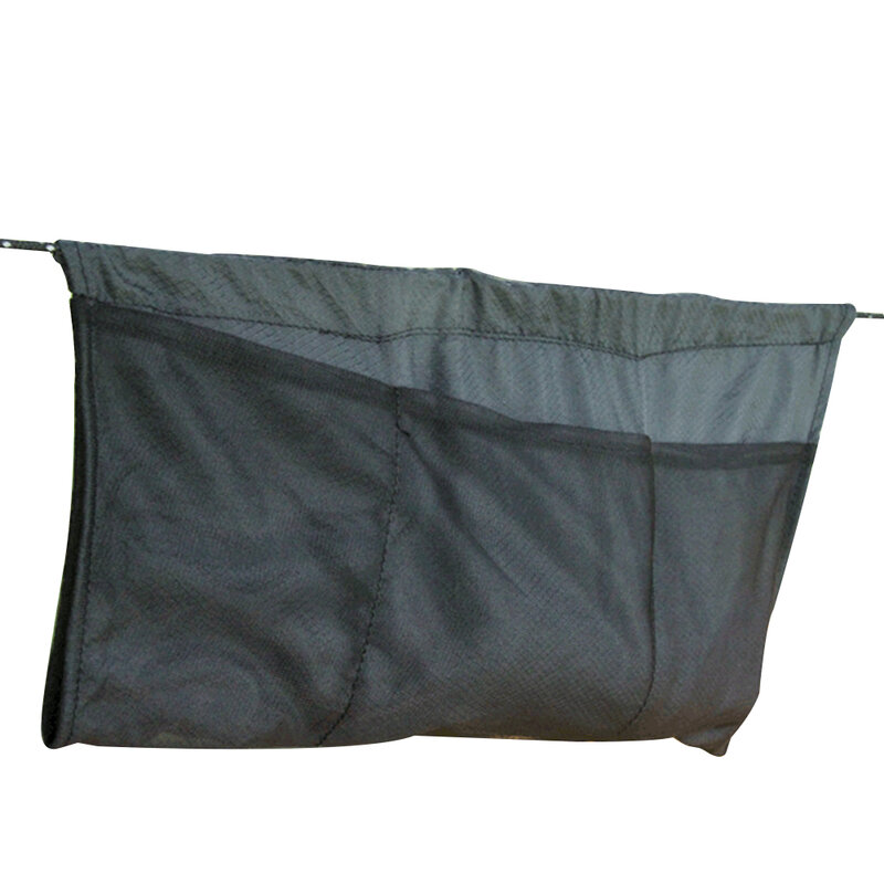Camping lekki schowek torba wisząca pokrowiec przenośny składany pojemnik na rozmaitości hamak Organizer zewnętrzna siatka sportowa czarna