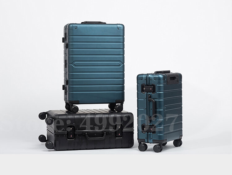 A buon mercato 20 "24" 28 "pollici valigia 100% pieno di alluminio di viaggio dei bagagli spinner carry-on valigia trolley borsa da viaggio valigia su ruote