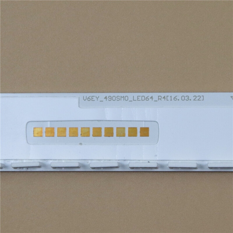 삼성 UE49M5650 용 LED 어레이 바 UE49M5670 LED 백라이트 스트립 매트릭스 LED 램프 렌즈 밴드 V6EY_490SM0_LED64_R4 LM41-00300A