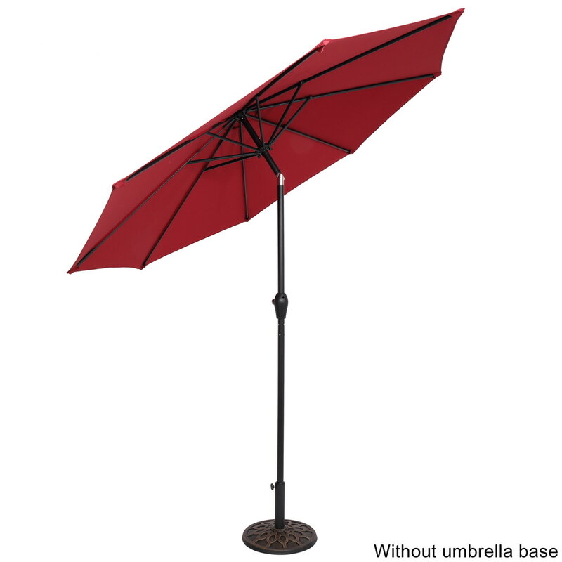 Zwei Farben 9FT Zentrale Regenschirm Wasserdichte Klapp Sonnenschirm UNS Lager