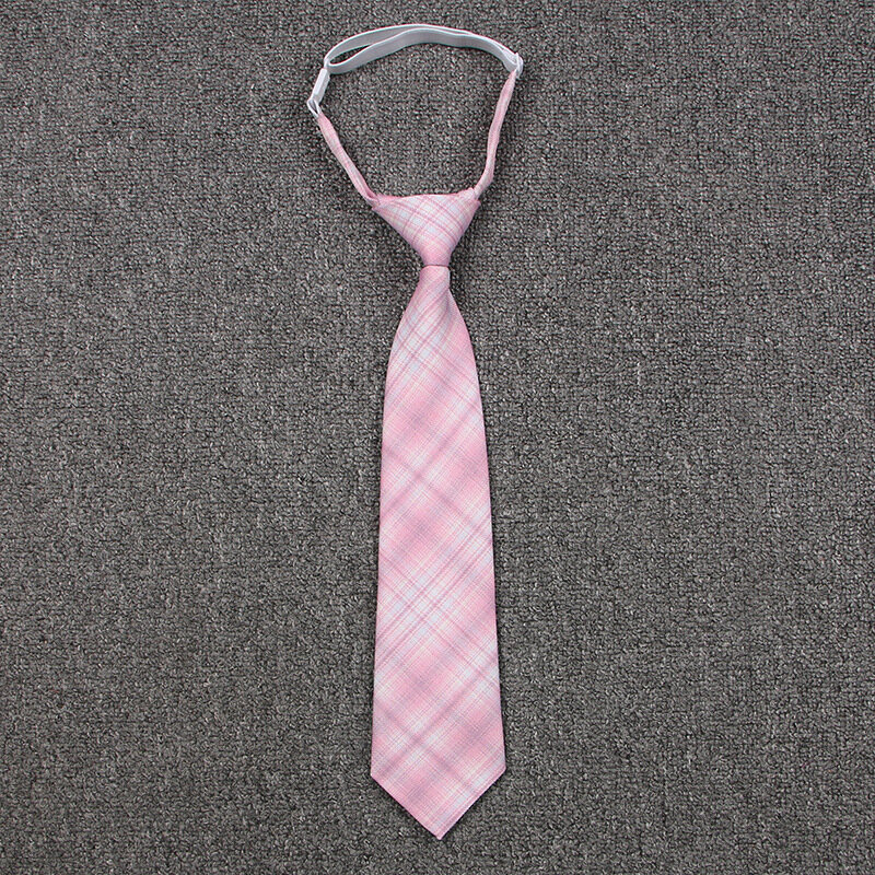 Uniform Bow Tie Pink Plaid Tie Japanese JK Plaid Bow Tie Student Tie Girl Mindfulness Bow Tie Accessories