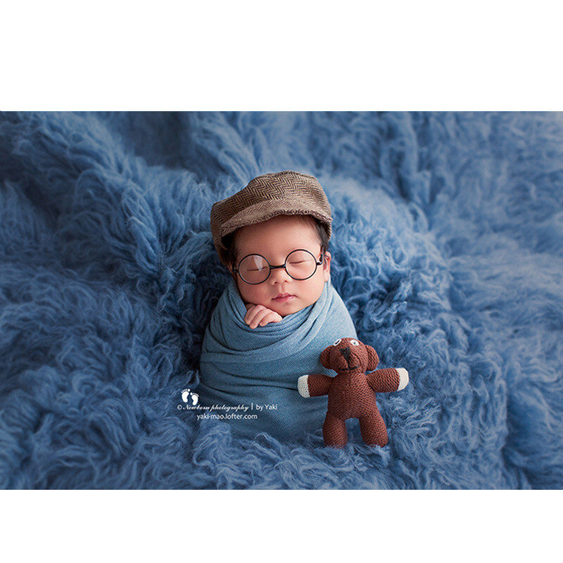 Flokati, fotografía para recién nacidos, 150x90cm, tamaño grande, grueso, largo, manta de lana griega, Fondo para estudio de fotografía, accesorios para recién nacidos