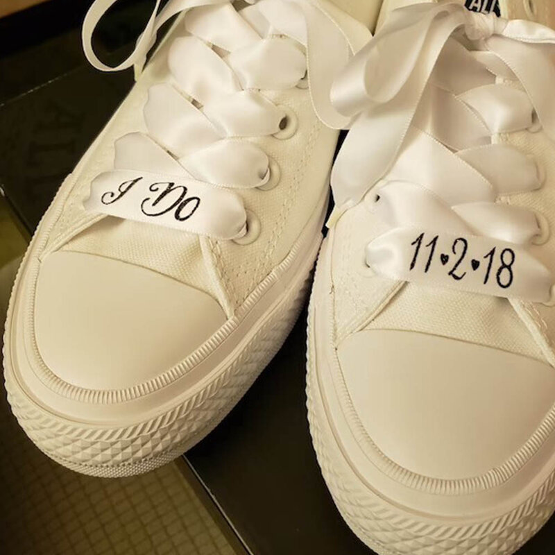 Scarpe da ginnastica da donna scarpe in pizzo 16 colori regali personalizzati lacci delle scarpe nome personalizzato Sneakers lacci delle scarpe lunghezza 80CM/100CM/120CM